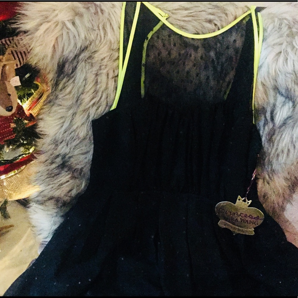 Black Vera WAng PRincess HOliday Party Dress